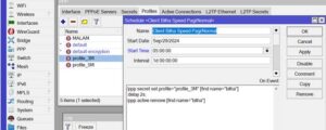 Membuat Jadwal Otomatis Ganti Speed PPPoE di Malam Hari