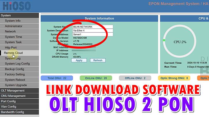 Link Download File Firmware V7.79 OLT Hioso HA7302CST HA7302CS HA7302CSM