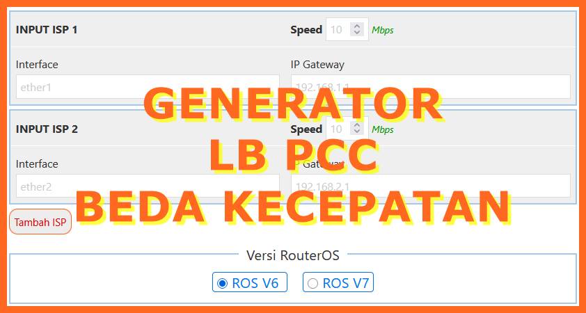 Tool LB PCC Special Speed Different Bandwidth