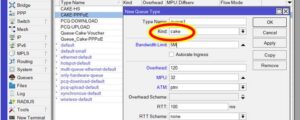 Konfigurasi Queue CAKE untuk PPPoE dan Hotspot